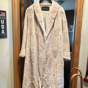 Full length real Rabbit fur coat